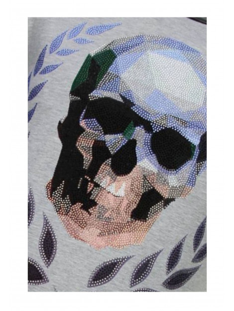 Local Fanatic Skull originals rhinestone t-shirt 13-6224G large