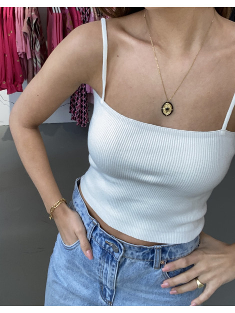 Sweewë 63223 crop top wit 63223 large