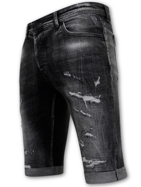 Local Fanatic Destroyed shorts with paint splatter slim fit LF-SHRT-1086 large