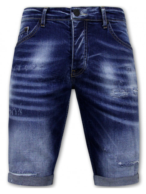 Local Fanatic Blue ripped shorts slim fit LF-SHRT-1081 large
