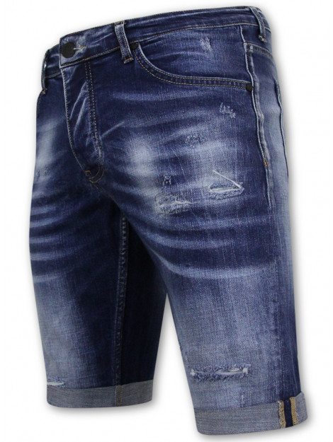 Local Fanatic Blue ripped shorts slim fit LF-SHRT-1081 large