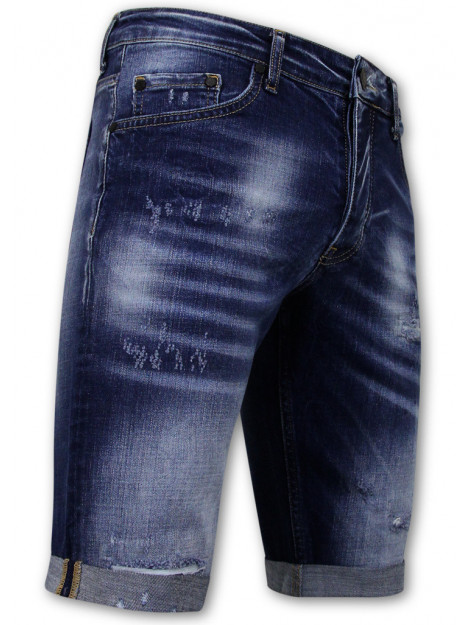 Local Fanatic Blue ripped shorts slim fit LF-SHRT-1081 large