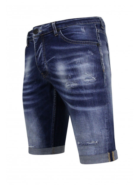 Local Fanatic Blue ripped shorts slim fit LF-SHRT-1081 large