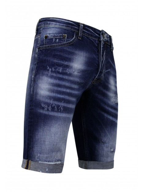 Local Fanatic Blue ripped shorts slim fit LF-SHRT-1081 large