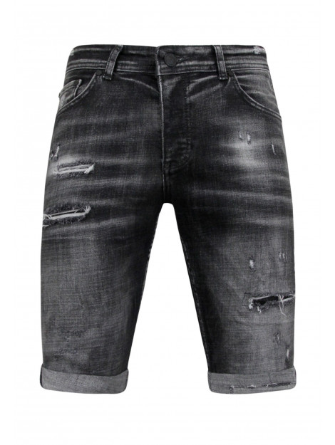 Local Fanatic Stonewashed ripped short slim fit LF-SHRT-1085 large