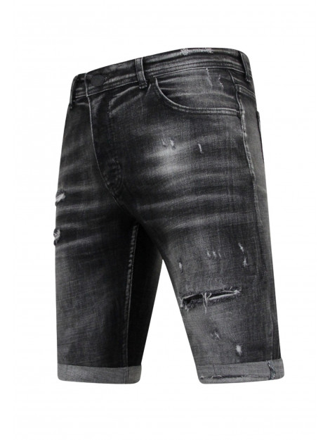 Local Fanatic Stonewashed ripped short slim fit LF-SHRT-1085 large