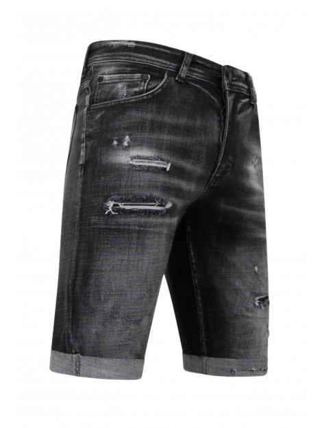 Local Fanatic Stonewashed ripped short slim fit LF-SHRT-1085 large