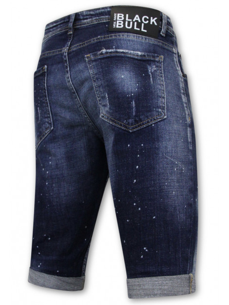 Local Fanatic Men's paint splatter stonewashed short slim fit LF-SHRT-1077 large