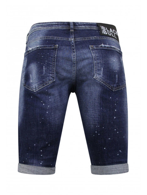 Local Fanatic Men's paint splatter stonewashed short slim fit LF-SHRT-1077 large