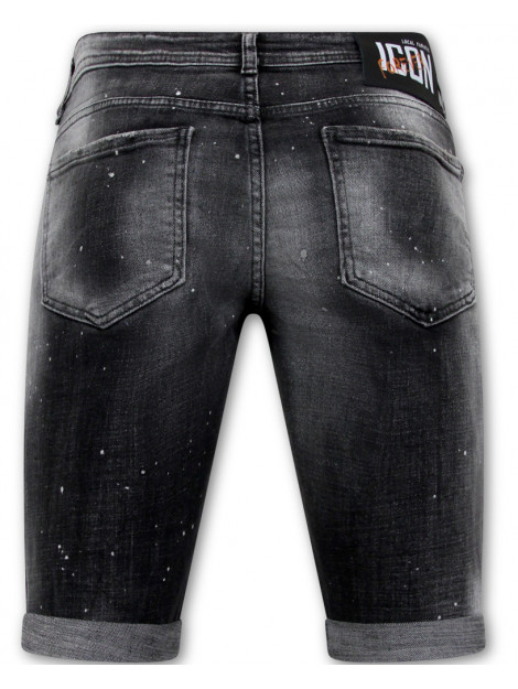 Local Fanatic Distressed short stonewash slim fit LF-SHRT-1087 large