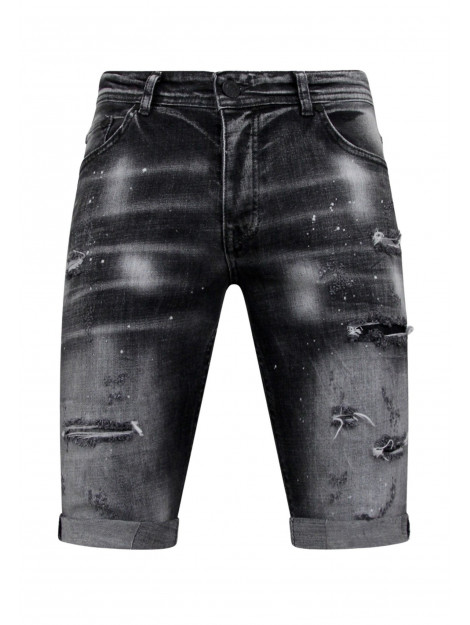 Local Fanatic Distressed short stonewash slim fit LF-SHRT-1087 large