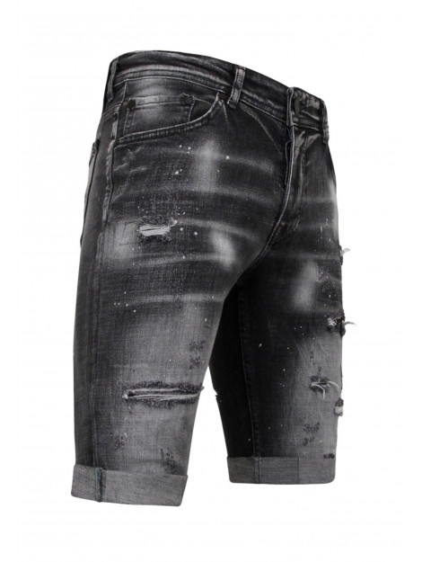 Local Fanatic Distressed short stonewash slim fit LF-SHRT-1087 large