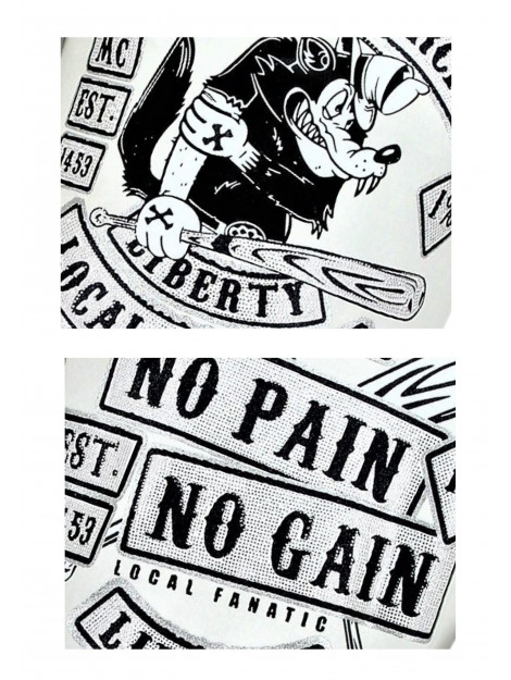 Local Fanatic Rhinestones sweater sons of anarchy trui 11-6379W large