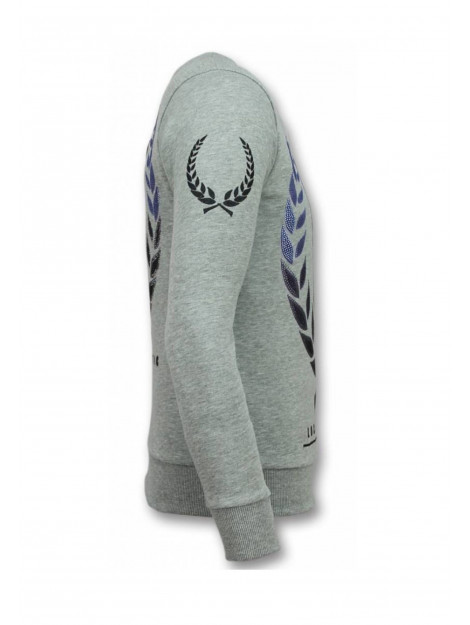 Local Fanatic Doodskop trui skull rhinestone sweater 11-6293G large