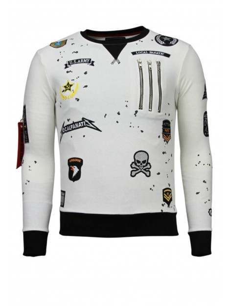 Local Fanatic Basic embroidery sweater patches LF-100W large