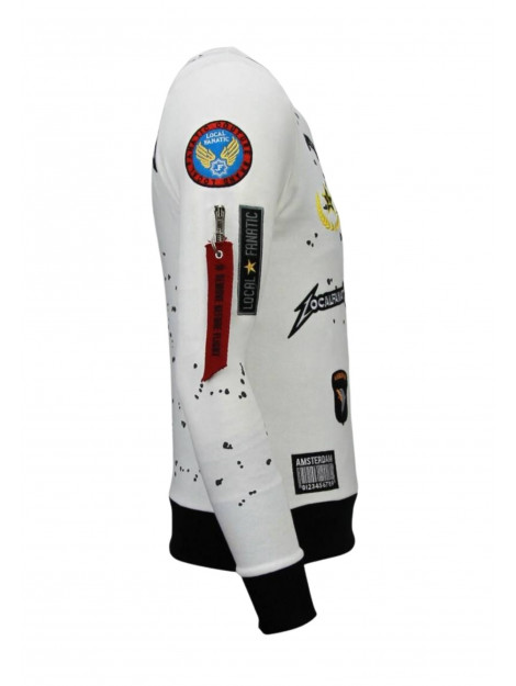 Local Fanatic Basic embroidery sweater patches LF-100W large