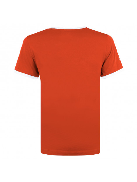 Q1905 T-shirt captain koraal/wit QM2333142-416-1 large