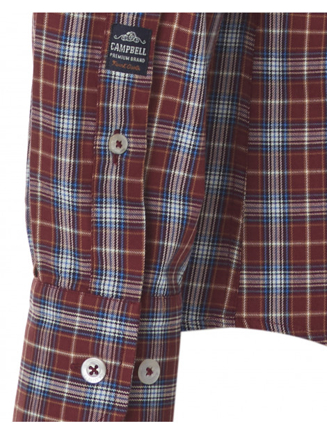 Campbell Classic casual overhemd met lange mouwen 077710-007-XXXL large