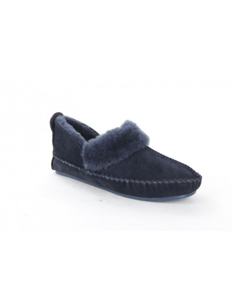 Warmbat Polarfox dk.navy dames pantoffel (gesloten hiel) Warmbat Polarfox DK.NAVY large
