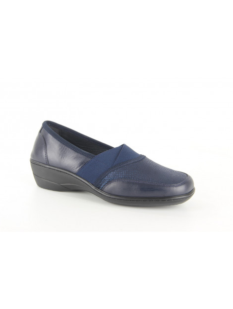 Q-Fit 6009.10 blue dames instappers gekleed Q Fit Shoes 6009.10 BLUE large