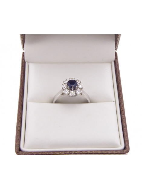 Christian Diamanten ring met saffier 0983J2-5676JC large