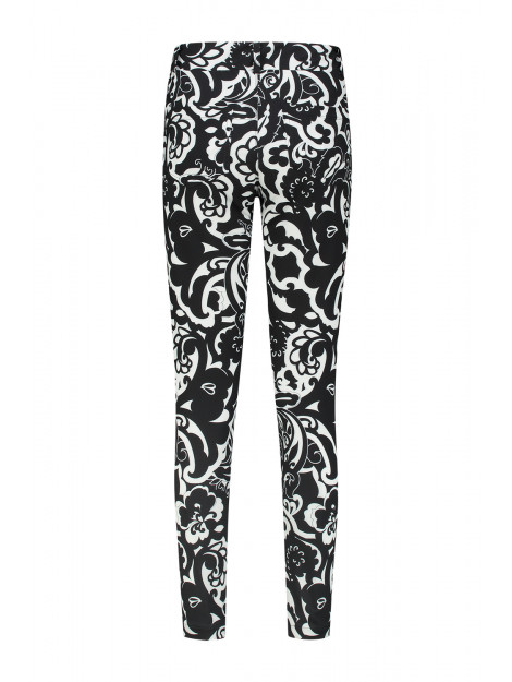 Helena Hart Broek print 7413fio fiore zwart/wit 7413fio large