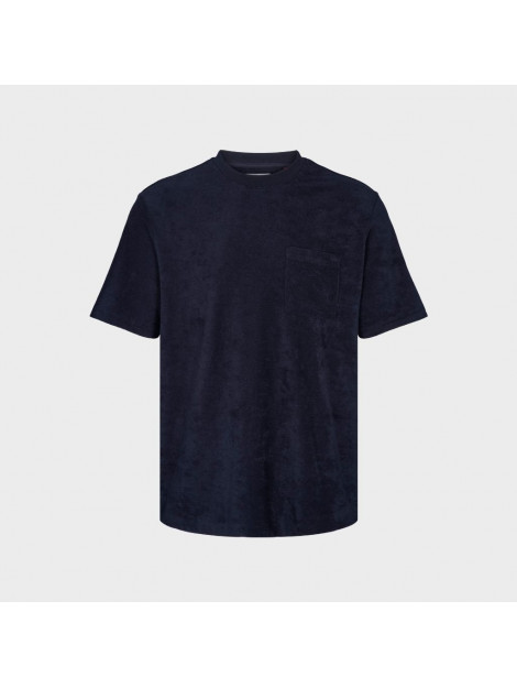 Kronstadt Ks3816 ledger organic terrycloth pocket tshirt navy ks3816 Ledger organic terrycloth pocket tshirt navy large