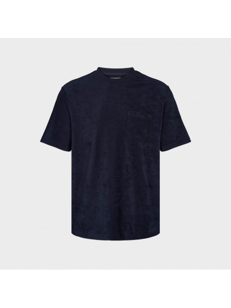 Kronstadt Ks3816 ledger organic terrycloth pocket tshirt navy ks3816 Ledger organic terrycloth pocket tshirt navy large