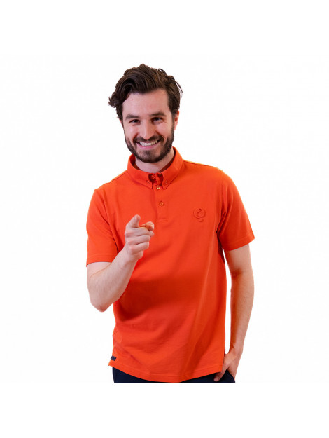 Q1905 Polo shirt oosterwijk koraal QM2333621-416-1 large