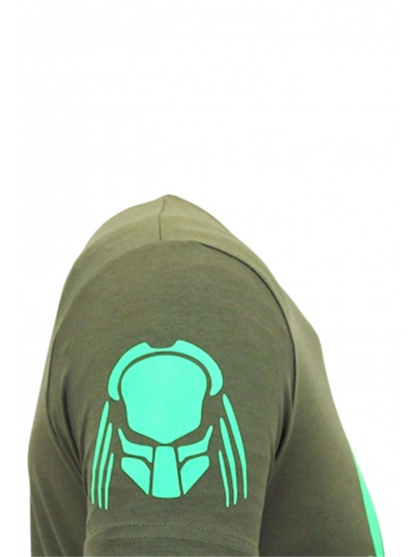 Local Fanatic T-shirt met print predator neon print 11-6396G large