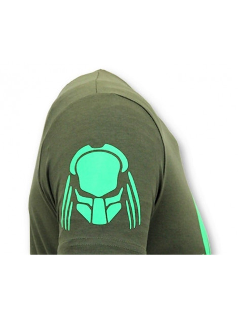 Local Fanatic T-shirt met print predator neon print 11-6396G large