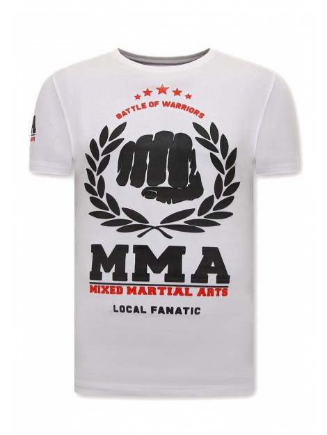 Local Fanatic T-shirt met print mma fighter nov-77 large