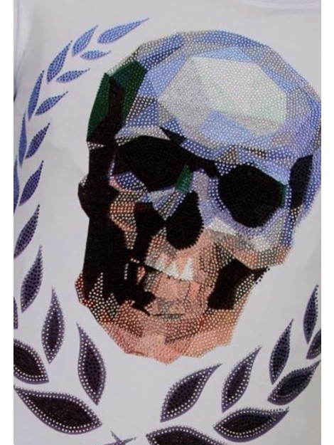 Local Fanatic Skull originals rhinestone t-shirt 13-6224W large