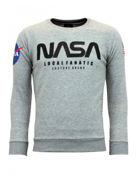 Local Fanatic Sweater nasa american flag 11-6412G large