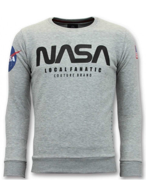 Local Fanatic Sweater nasa american flag 11-6412G large