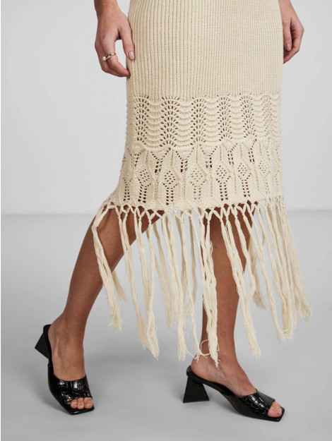 Y.A.S Ace sl knit dress fest birch 26030324-214151 large