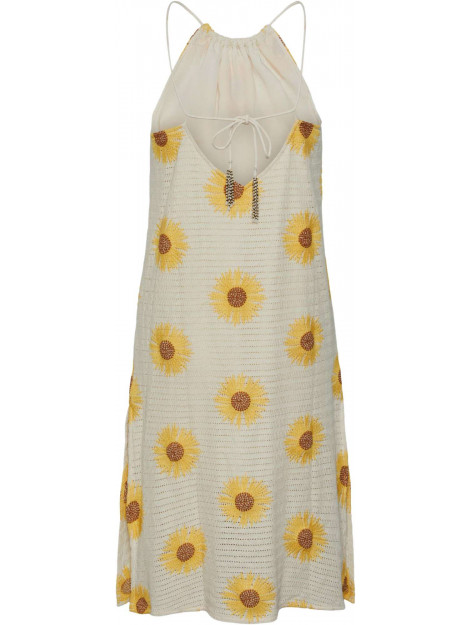 Y.A.S Sunflower halterneck dress fest birch/w. embr 26030278-214151001 large