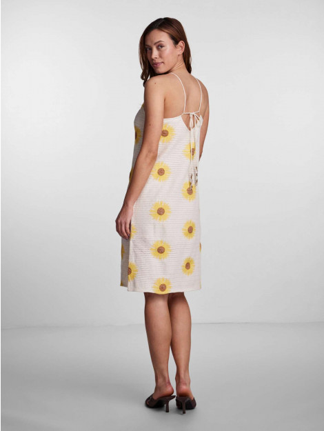 Y.A.S Sunflower halterneck dress fest birch/w. embr 26030278-214151001 large