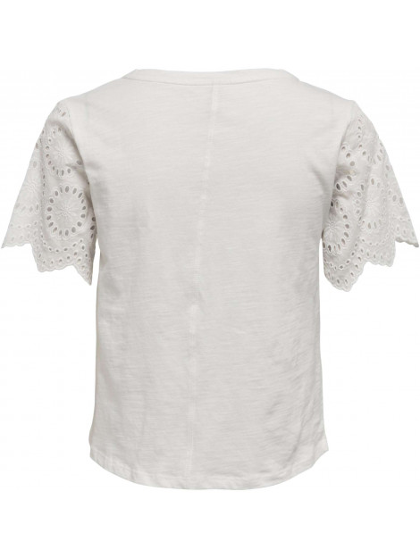Only Kris s/s v-neck top jrs cloud dancer 15294948-177922 large