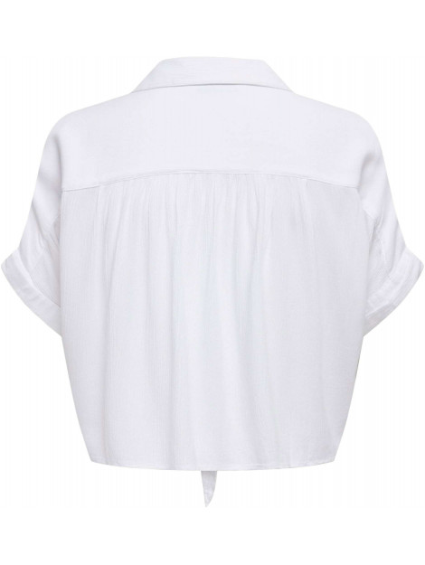 Only Paula life s/s tie shirt wvn noos white 15281497-177991 large