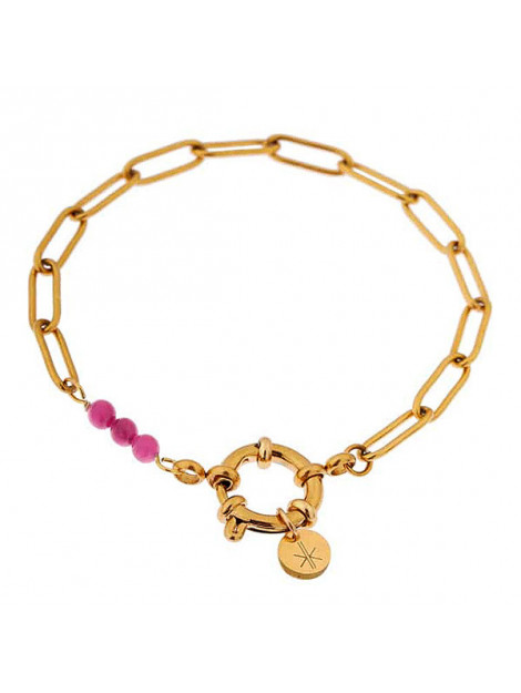 Label Kiki Armband hold on magenta gold Hold on magenta gold large