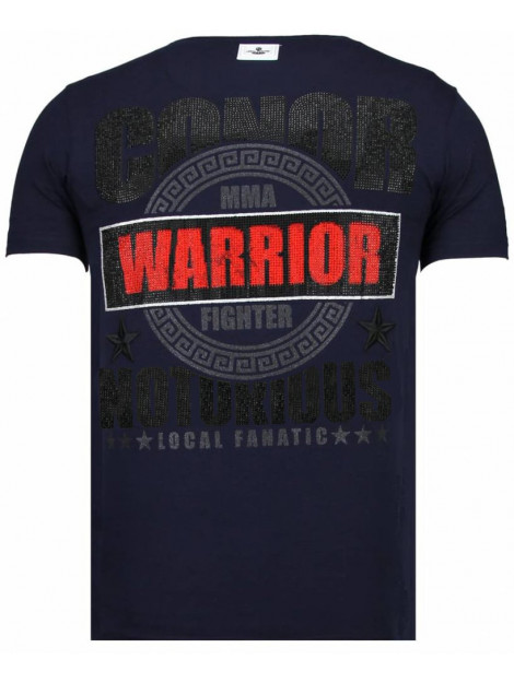 Local Fanatic Conor notorious warrior rhinestone t-shirt 13-6216N large