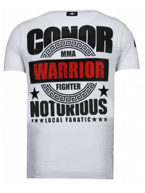 Local Fanatic Conor notorious warrior rhinestone t-shirt 13-6216W large