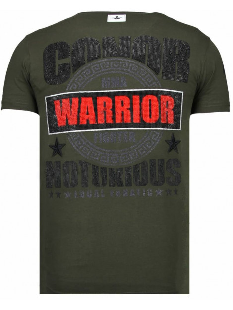 Local Fanatic Conor notorious warrior rhinestone t-shirt 13-6216K large
