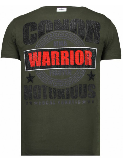 Local Fanatic Conor notorious warrior rhinestone t-shirt 13-6216K large