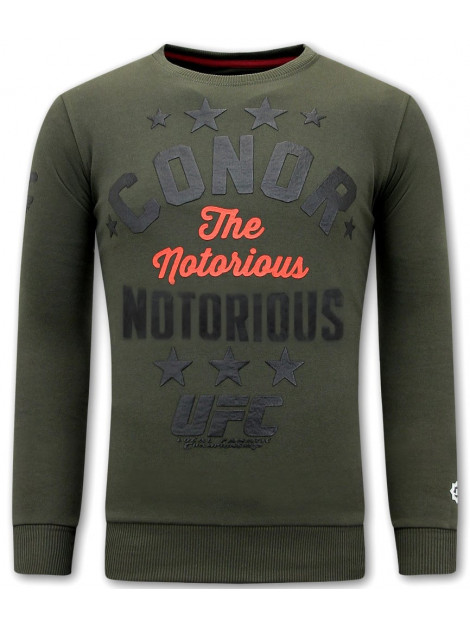 Local Fanatic Sweater met print conor notorious 11-6436 large