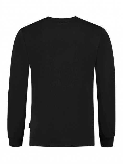 Ballin Amsterdam - Heren Slim Fit Original Sweater - Zwart 19305 black large