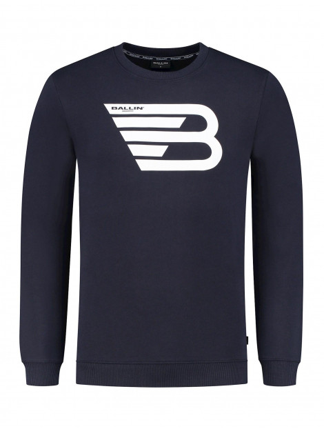 Ballin Amsterdam - Heren Slim Fit Original Sweater -blauw 19305-blue large