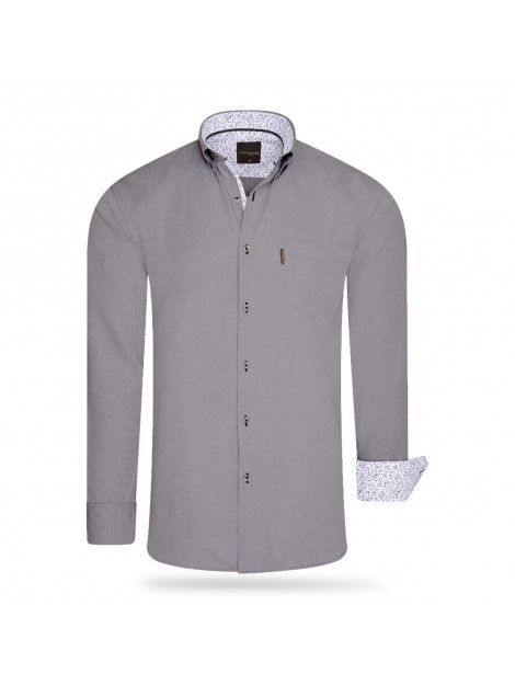 Cappuccino Italia Regular fit overhemd antraciet cap-char-slim-XXL large
