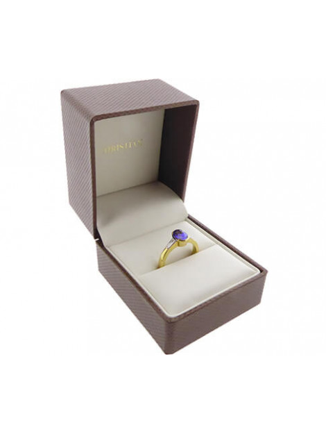 Christian 18 karaat gouden ring met tanzaniet en diamanten 289V2-3212JC large
